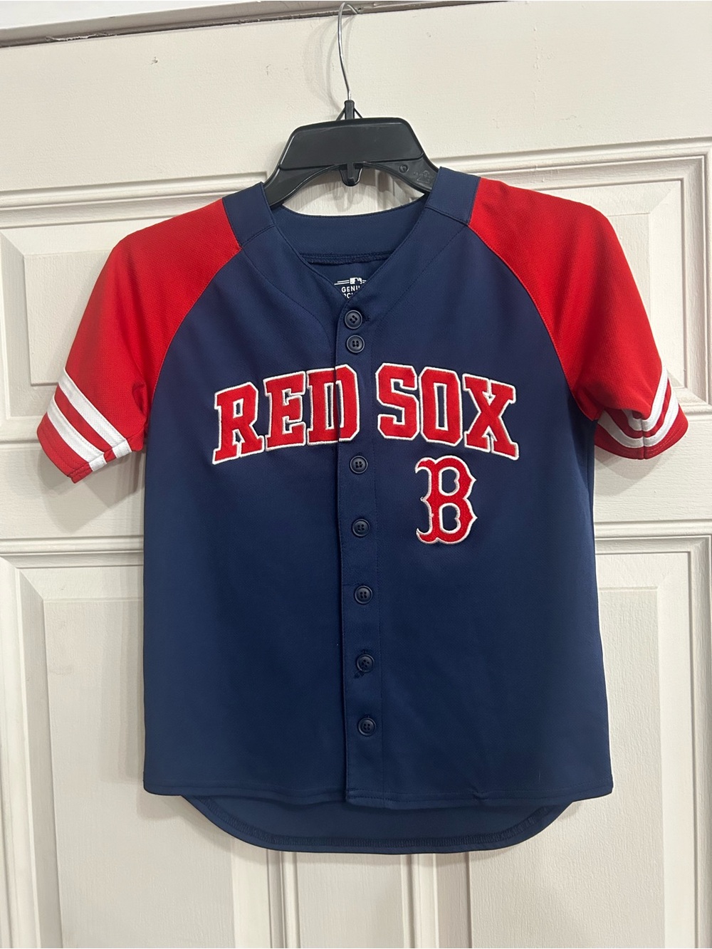 Genuine Merchandise Navy and Red Boston Red Sox Kids Button Jersey